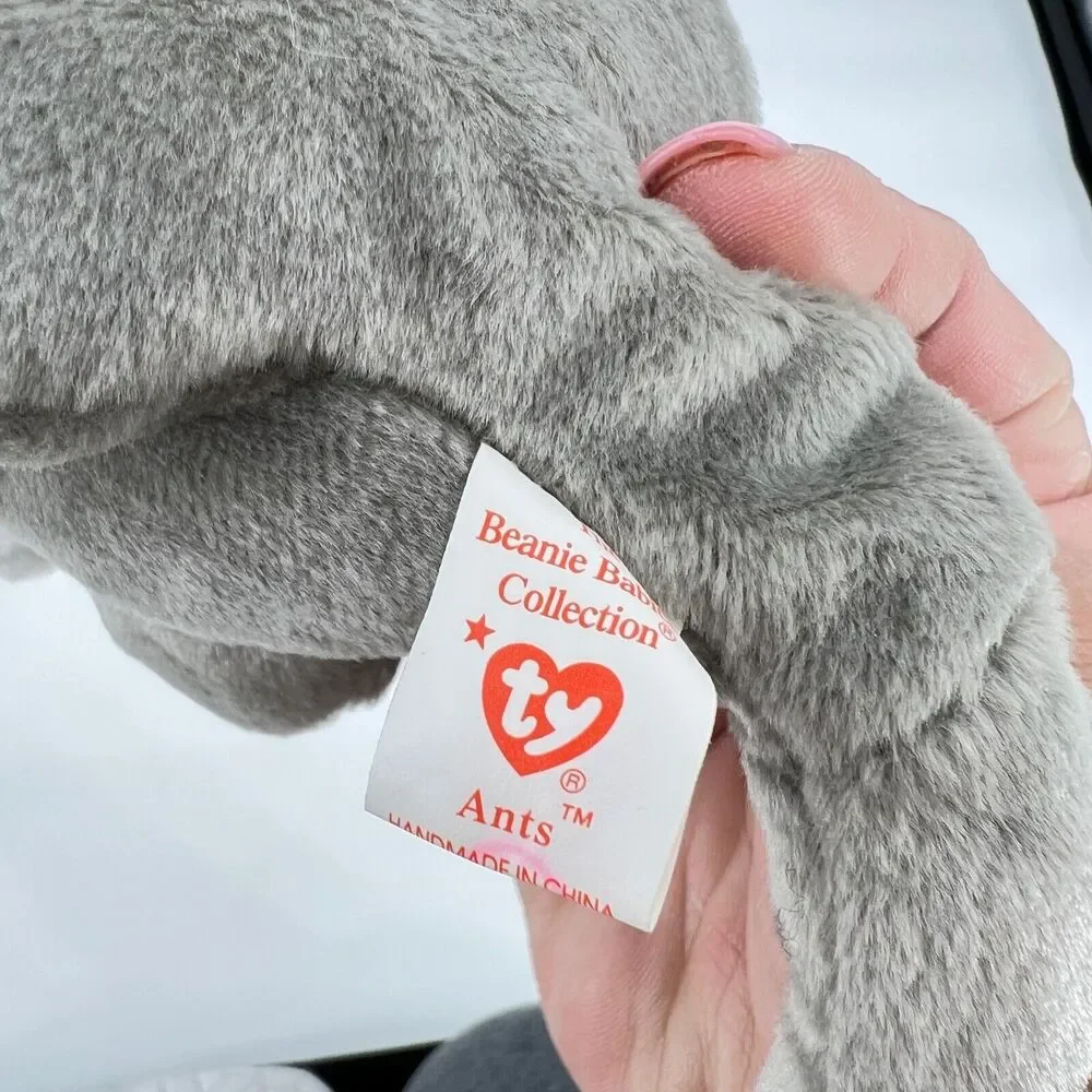 TY beanie baby ANTS the Anteater RARE 1997 tag with errors